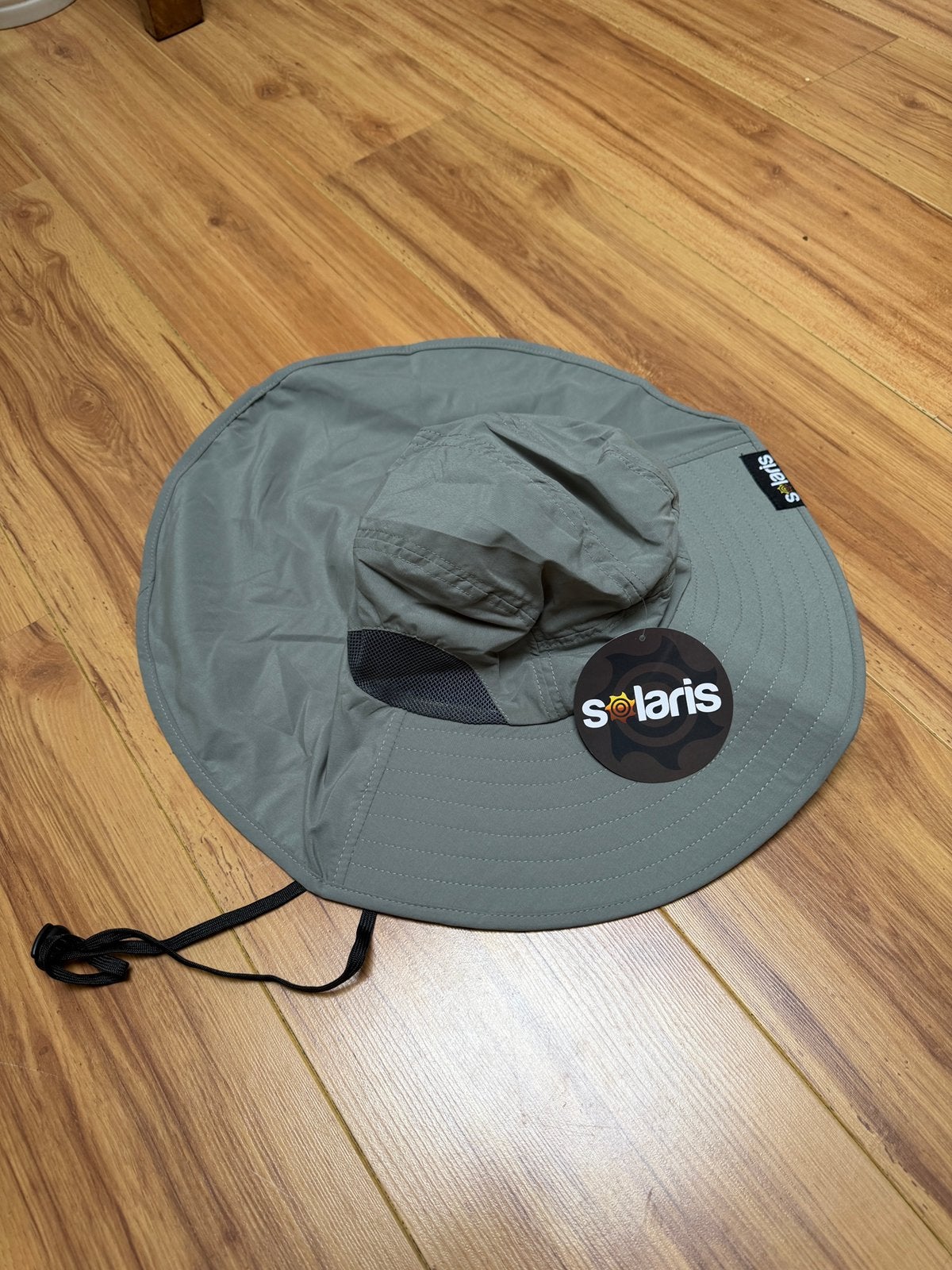 Nieuwe Solaris Outdoor Zonnehoed met Brede Rand  Grijs/Groen, Ophalen of Verzenden, Nieuw, One size fits all, Hoed