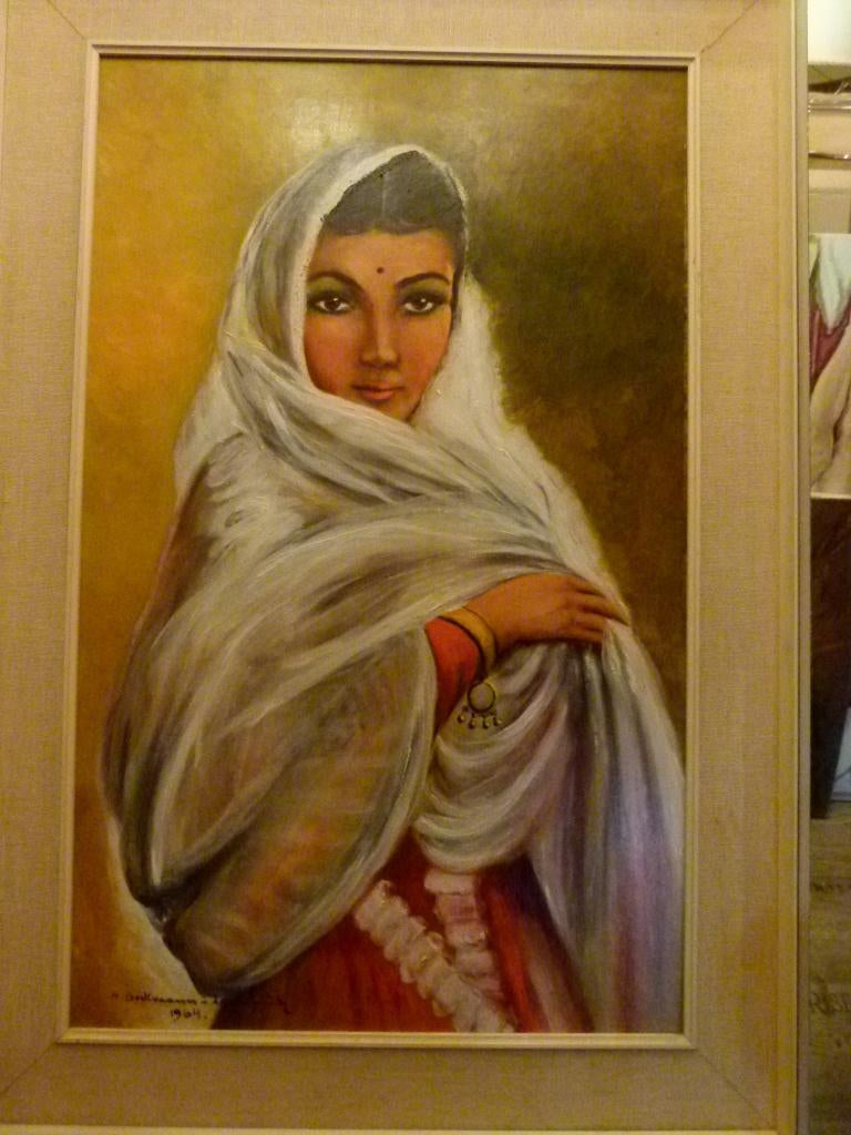 vintage schilderij ``Indische Schone 1964`` H. Beckmann, Ophalen, Huis en Inrichting