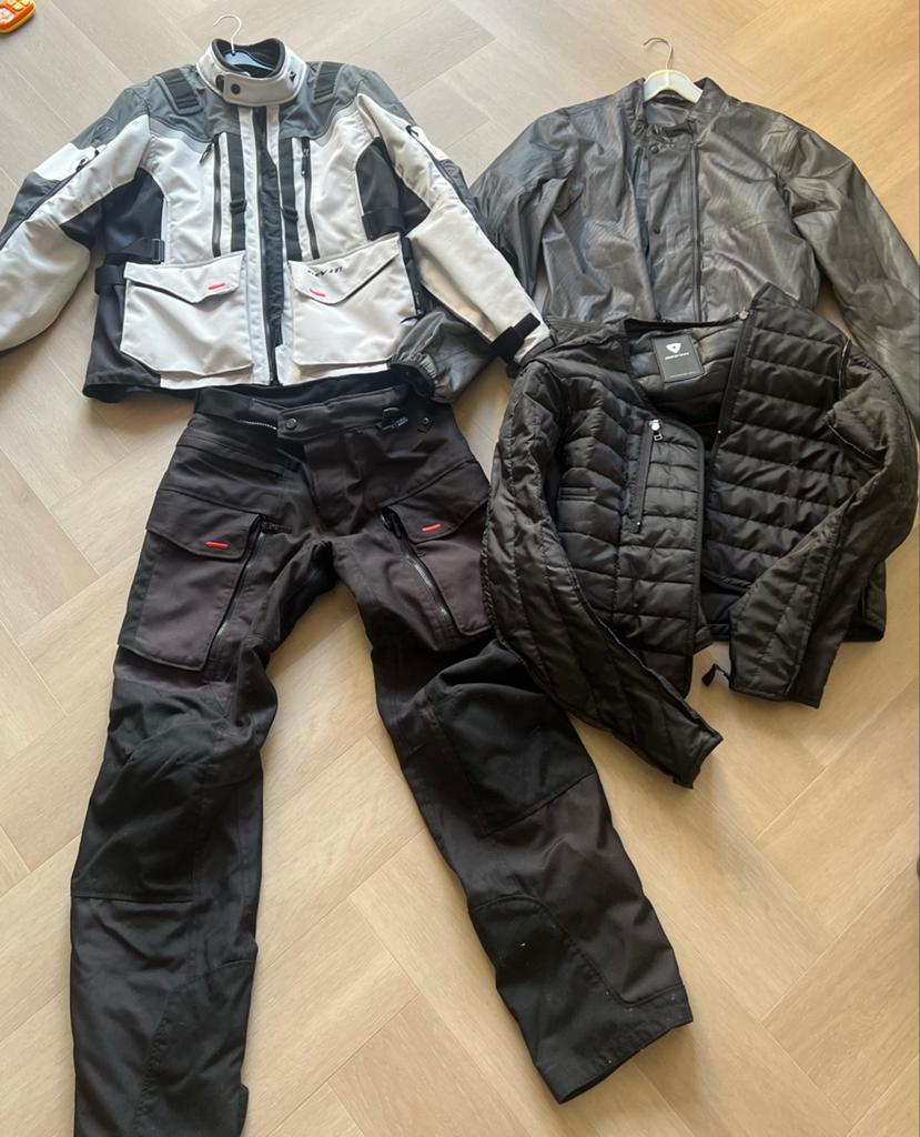 REV'IT! Sand 3 Motorjas L en Broek M, Ophalen of Verzenden, Tweedehands, Heren, Jas | textiel