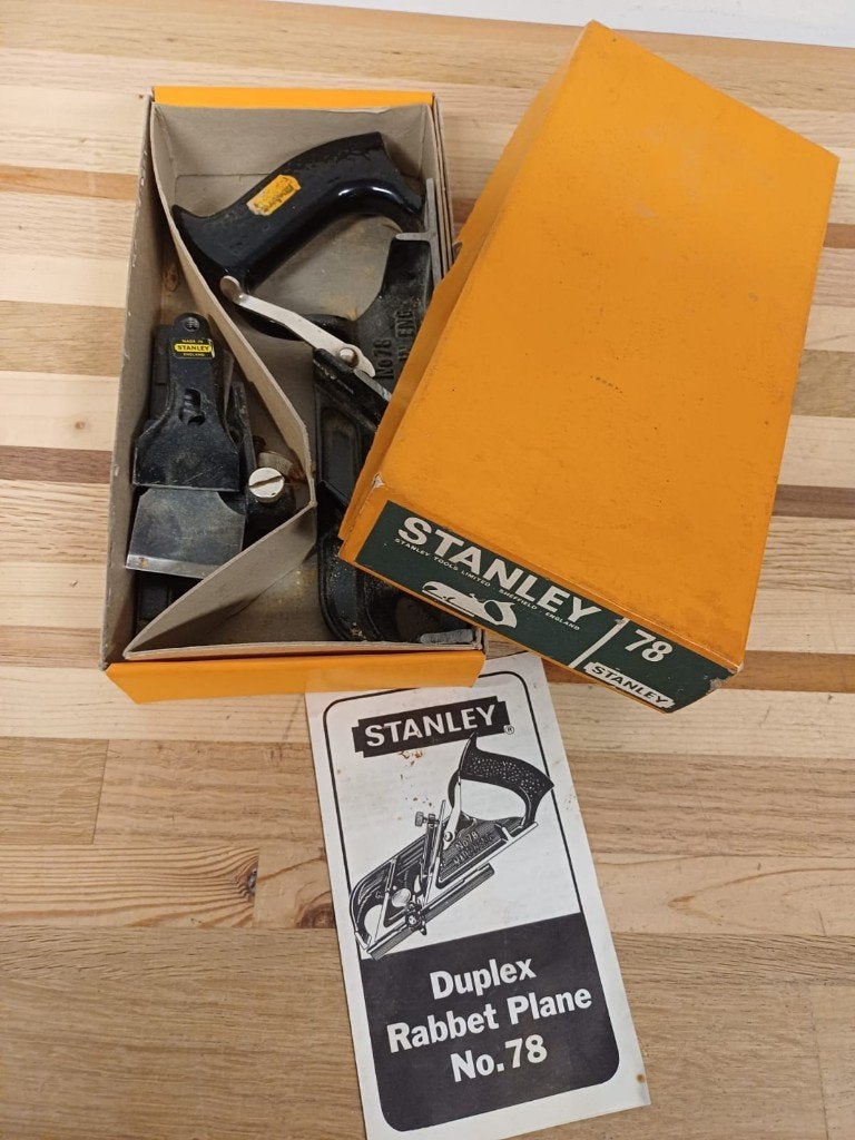 Stanley 78 - Duplex Rabbet Plane - sponningschaaf, Ophalen of Verzenden