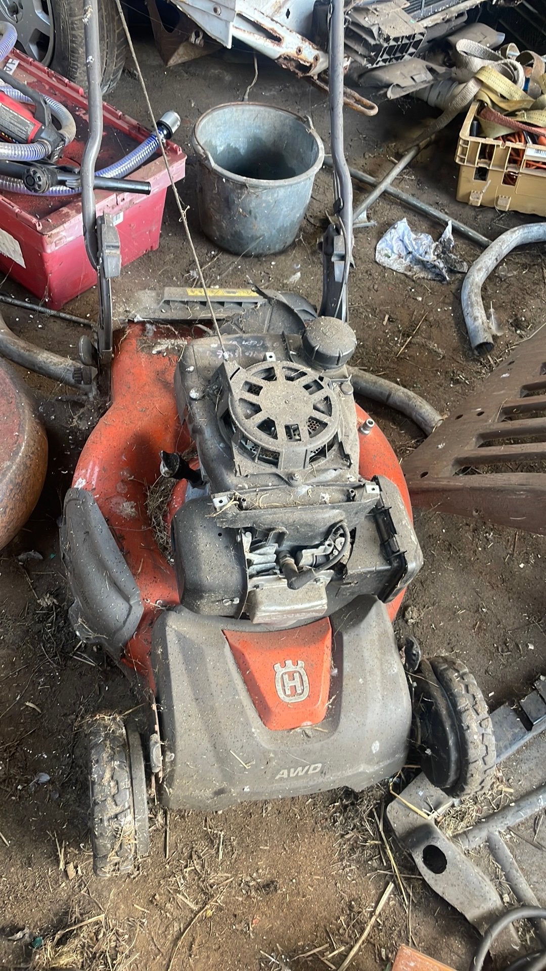 Grasmaaier husqvarna aandrijving defect, Tuin en Terras, Grasmaaiers, Ophalen, Gebruikt