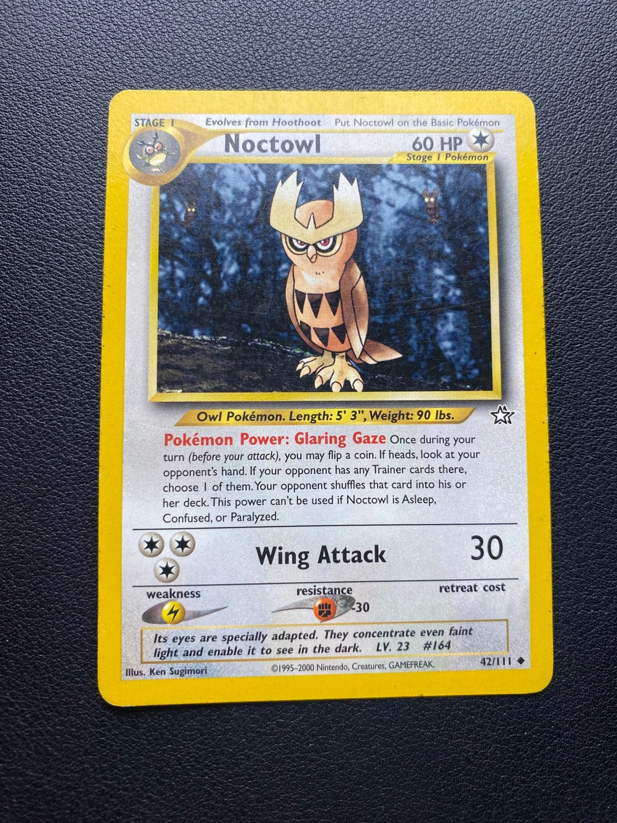 Noctowl - Neo Genesis - 42/111 - Pokemon kaart, Ophalen of Verzenden, Zo goed als nieuw