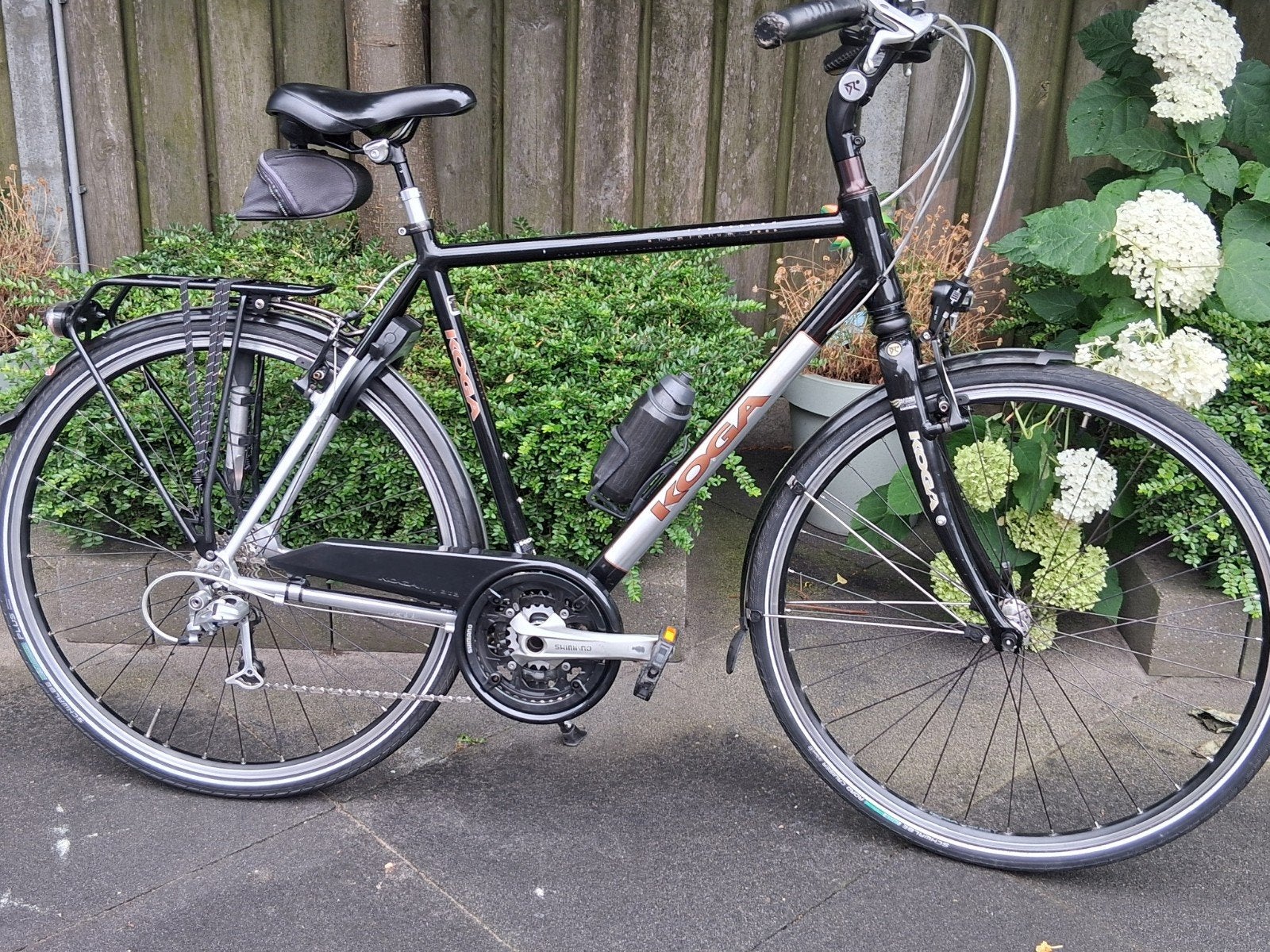 Koga Ligthspeed herenfiets 57 cm zwart, Ophalen, 28 inch, Gebruikt, Vering