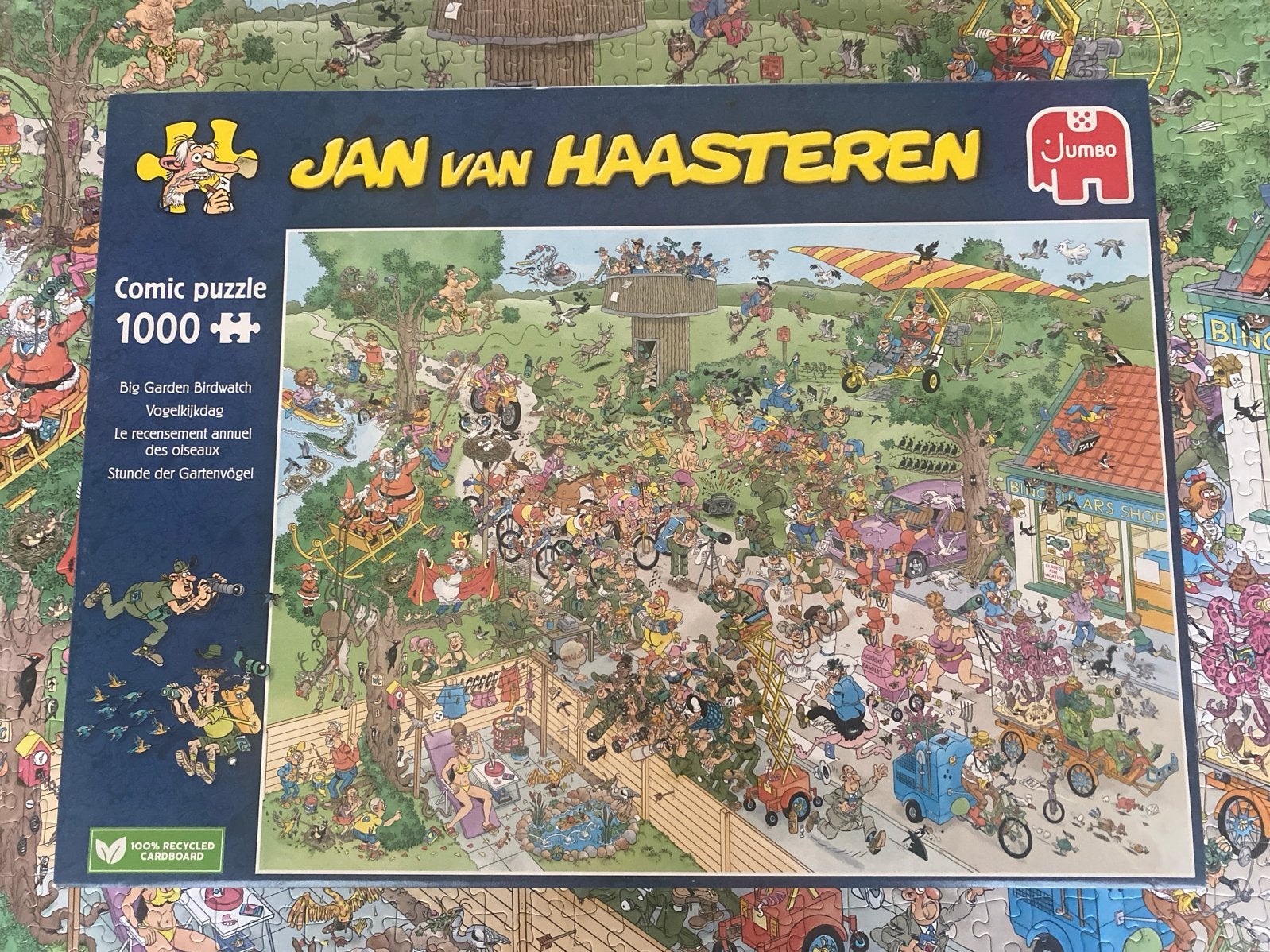 RUILEN Jan v. Haasteren  Vogelkijkdag 1000 compleet & netjes, Ophalen of Verzenden, Meer dan 1500 stukjes, Zo goed als nieuw, Legpuzzel