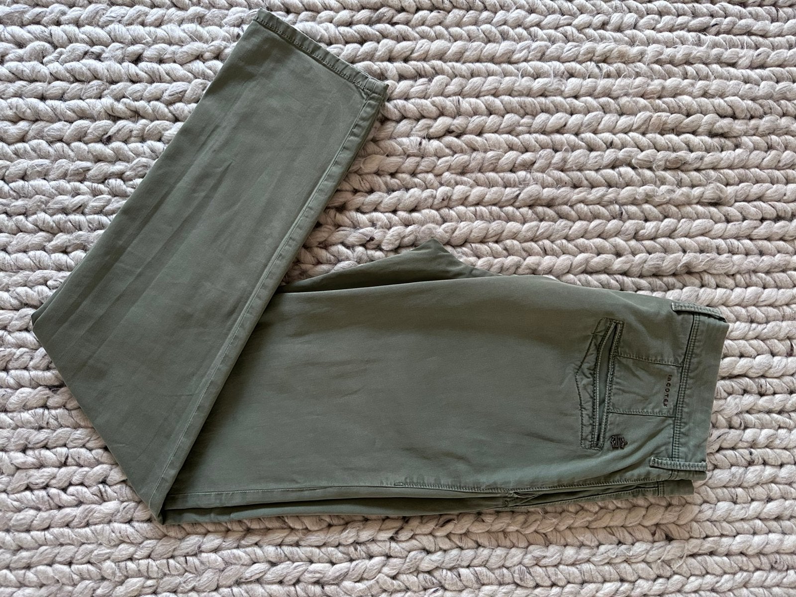 INCOTEX Slacks chino slim fit mt 32. 45,- incl. Verzenden, Verzenden, Gedragen, Maat 48/50 (M), Groen