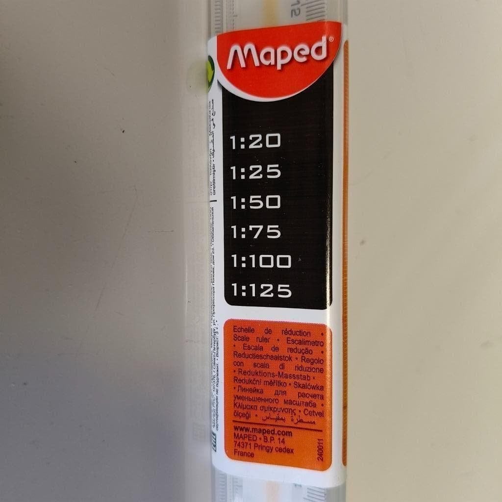 Maped 11 driekantige schaal liniaal set van 5, Ophalen of Verzenden, Nieuw