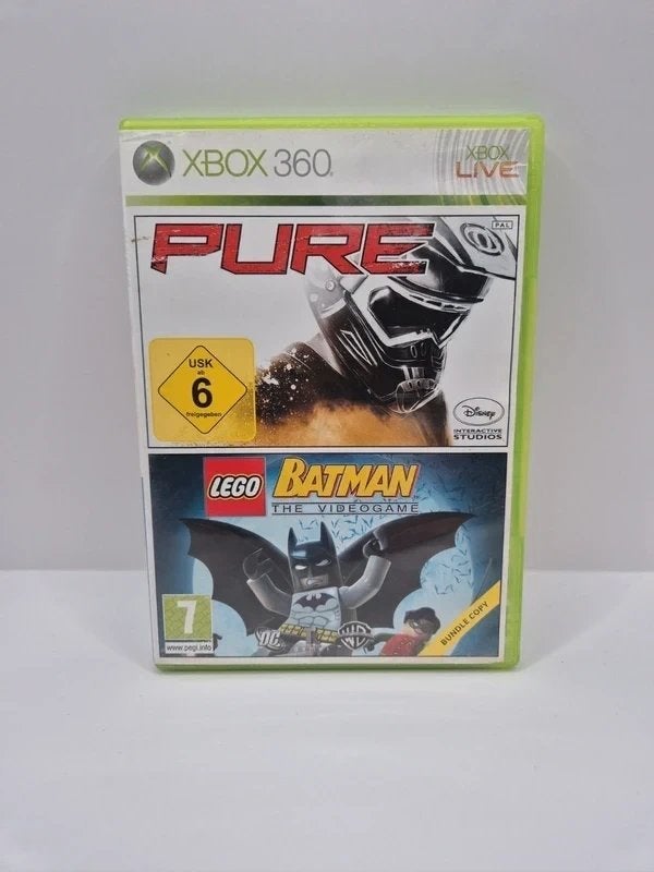 Pure / Batman the Videogame Xbox 360 Double Pack, Ophalen of Verzenden, Zo goed als nieuw, Vanaf 7 jaar, Microsoft Corporation One Microsoft Way Redmond, WA 98052-6399 United States of America (Verenigde Staten) 📞 Telefoon: +1 425-882-8080 support@microsoft.com
