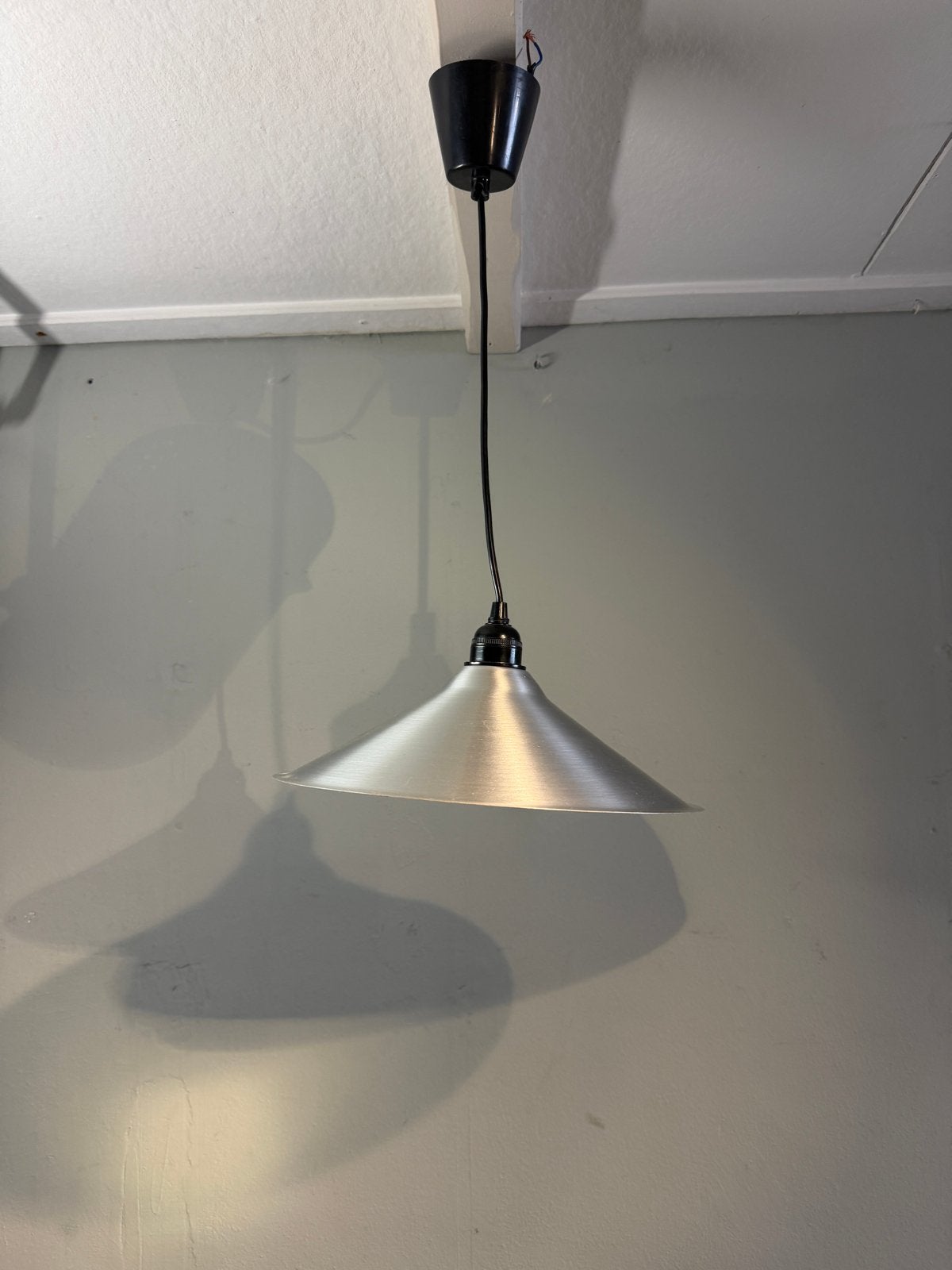 IKEA Lyra T501 hanglamp - geborsteld aluminium, Gebruikt, ., Ophalen of Verzenden, .