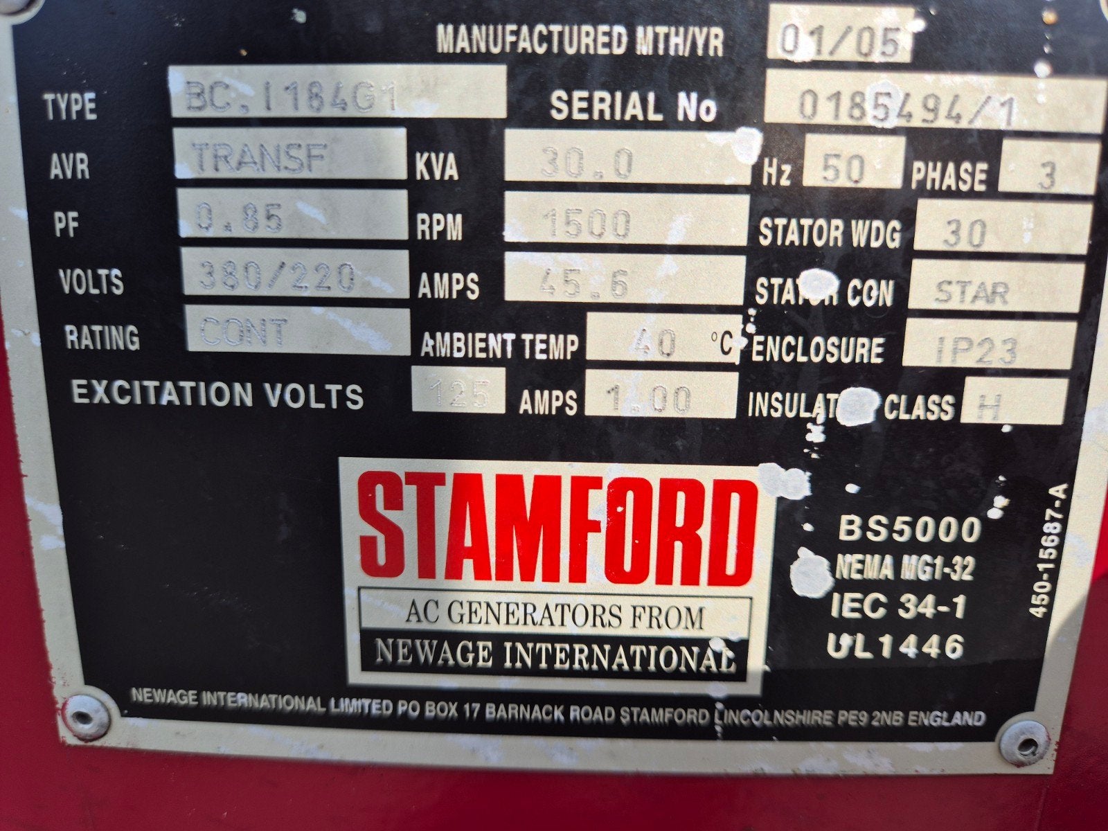 Iveco 30 kva aggregaat, Ophalen, Gebruikt, 30 kVA of meer, Dieselolie