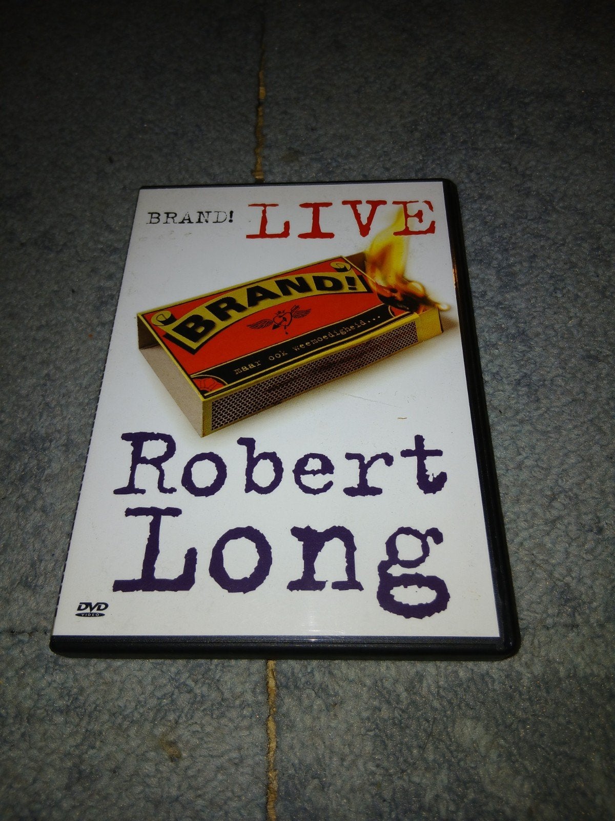 Robert Long - Brand! Live DVD, Gebruikt, Alle leeftijden, Nederlands, Inclusief doosje