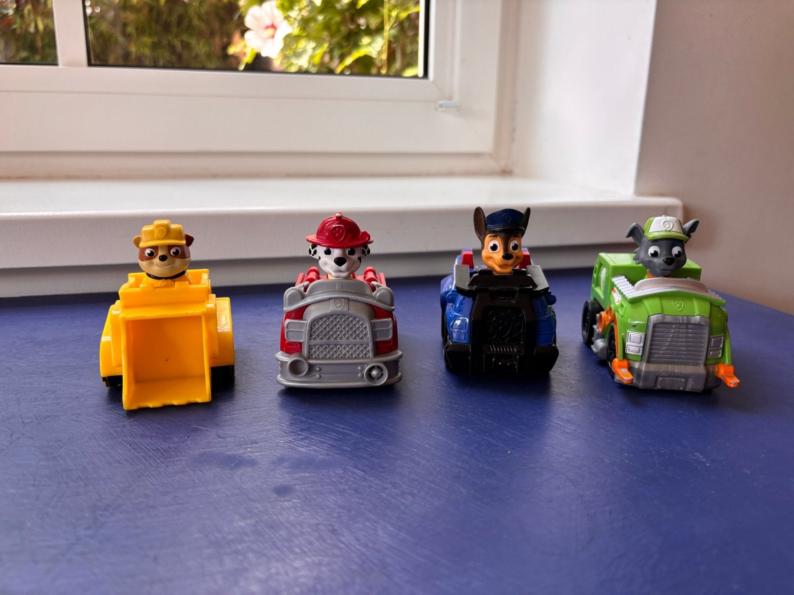 Paw Patrol mini auto's met vaste figuren - set van 4, Ophalen, Gebruikt