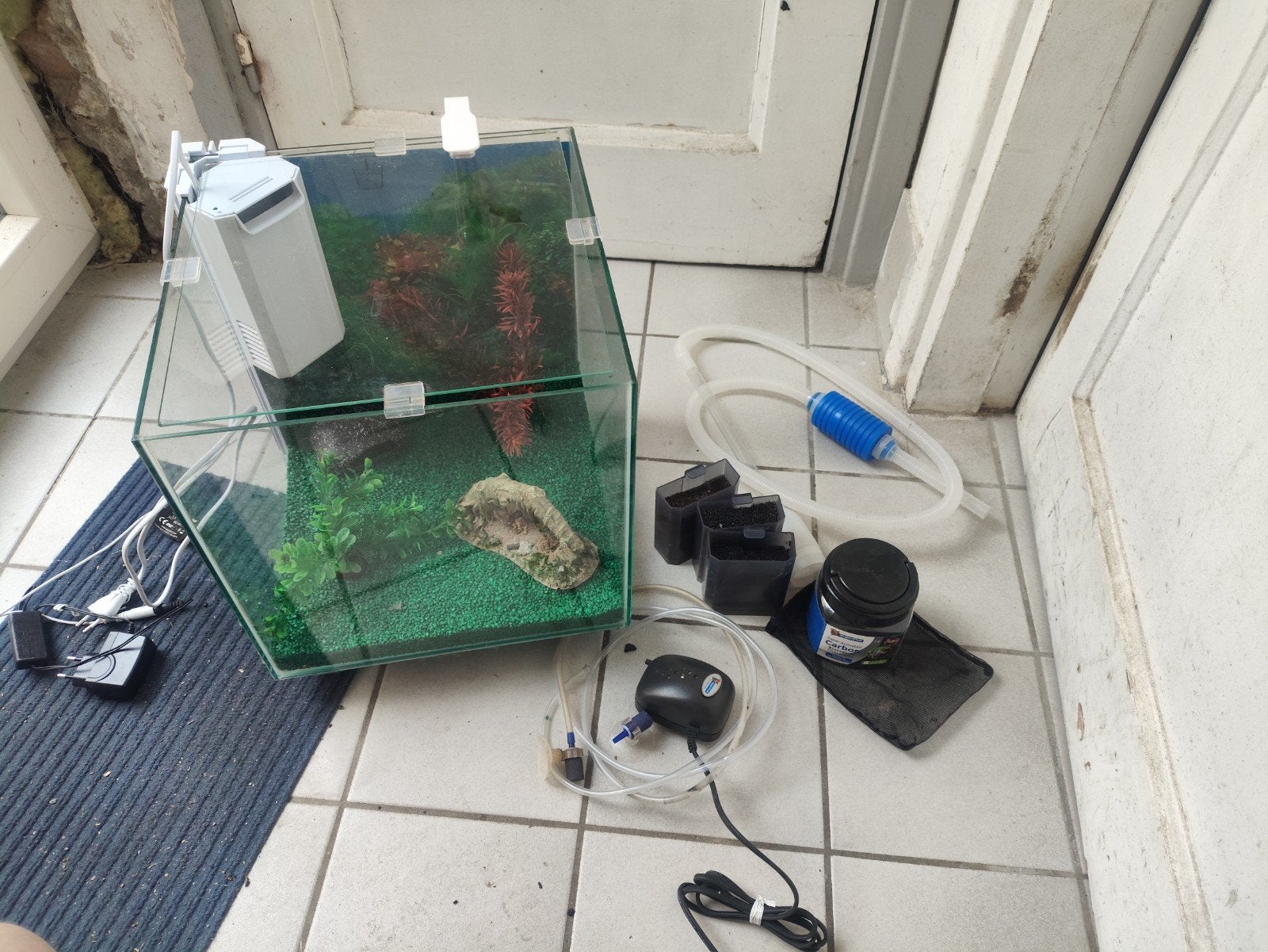 30liter aquarium van superfish, Dieren en Toebehoren, Vissen | Aquaria en Toebehoren, Gebruikt, Leeg aquarium, Inclusief toebehoren