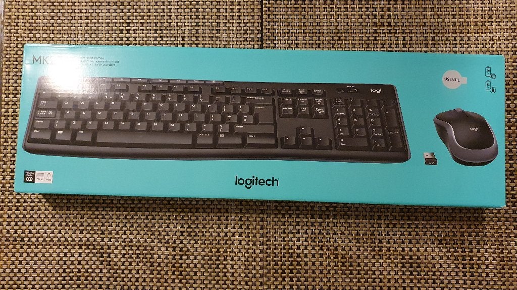 ONGEOPEND Logitech MK270 Nieuw Toetsenbord Logi US Int'l, Computers en Software, Toetsenborden, Nieuw, Ophalen of Verzenden, Draadloos