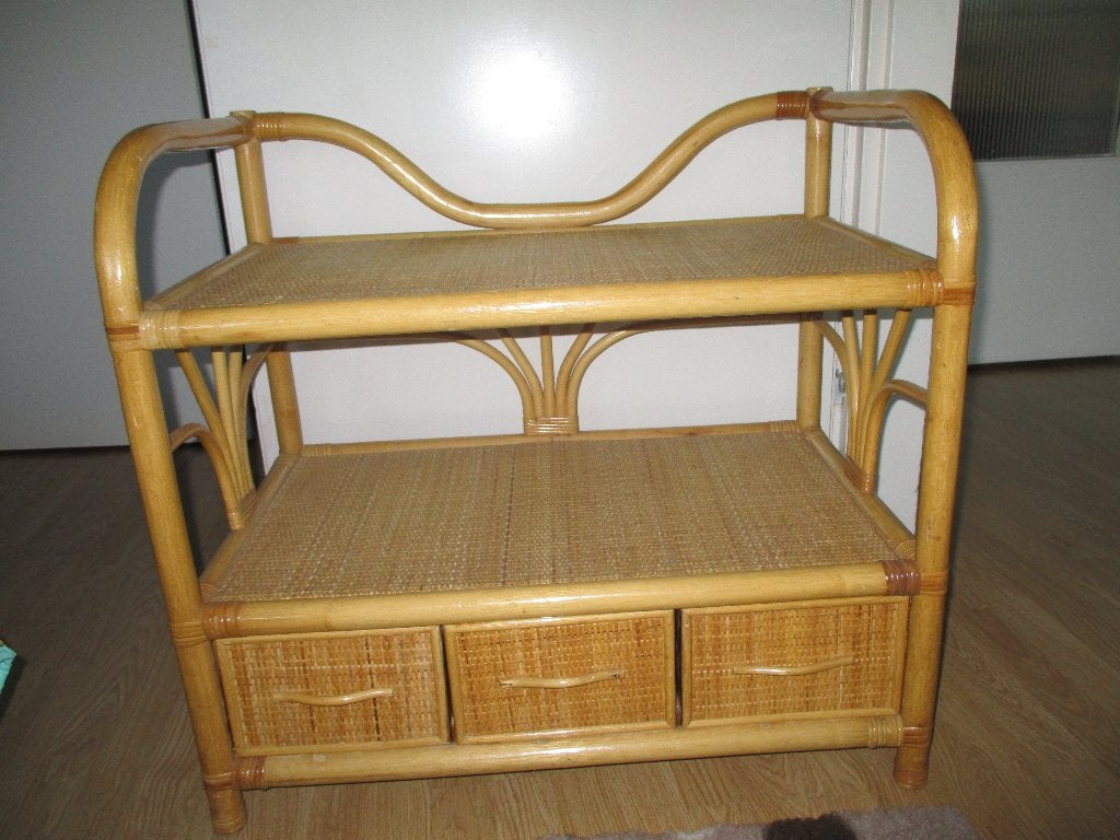 vintage rotan kastje, Antiek en Kunst, Ophalen