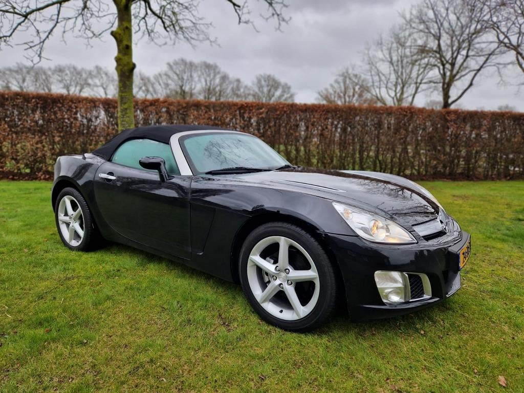 Opel GT 2.0 Turbo 2008 Zwart, Auto's, 1998 cc, Achterwielaandrijving, 4 cilinders, Cabriolet