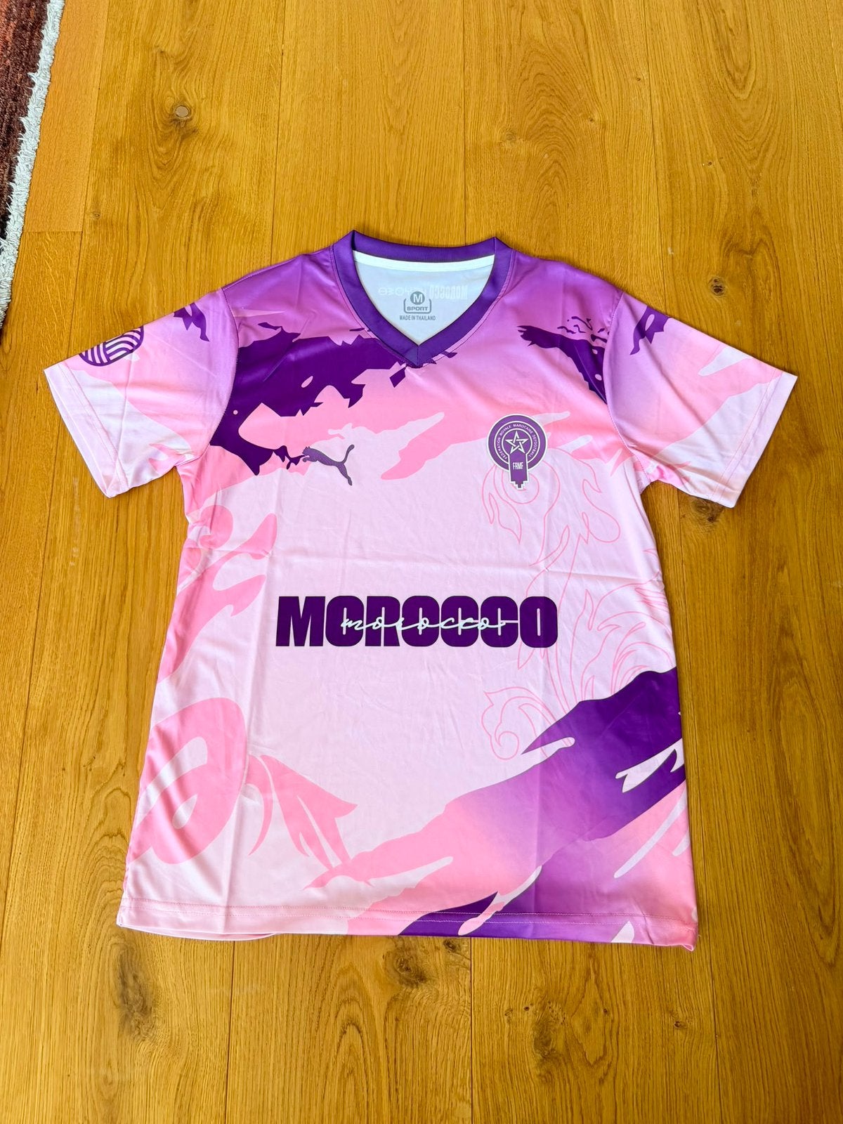 Marokko voetbalshirt maat M Nieuw, Maat 48/50 (M), Paars, Nieuw, Ophalen of Verzenden