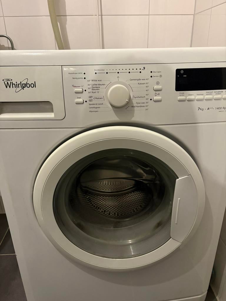 Wasmachine te koop, Witgoed en Apparatuur, Ophalen, Zo goed als nieuw, 1200 tot 1600 toeren, 85 tot 90 cm