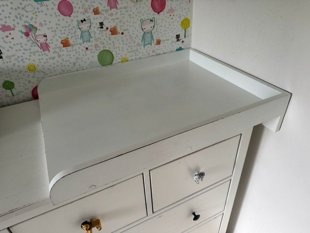 Houten commode opzetstuk / aankleedblad + kussen, Kinderen en Baby's, Gebruikt, 50 tot 70 cm, 75 tot 100 cm, Opstaande rand