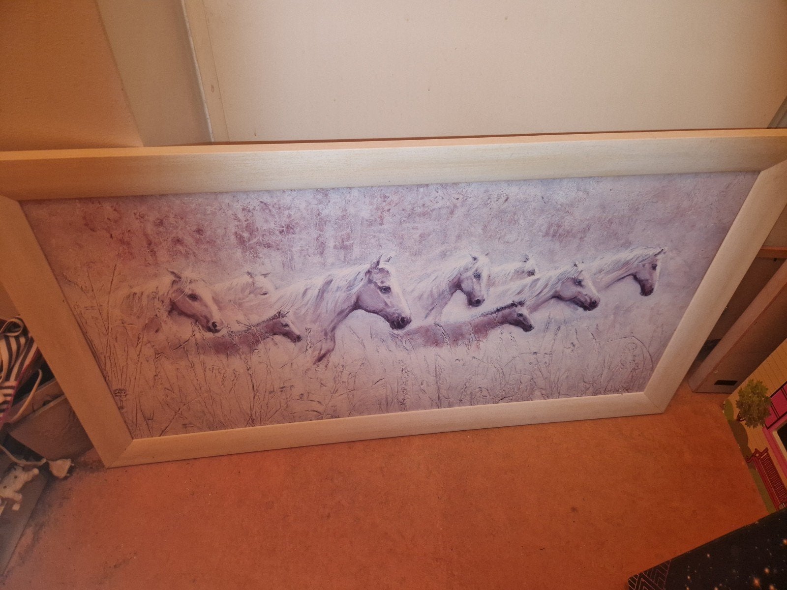 Mooi schilderij, paarden, Ophalen, Gebruikt, Schilderij