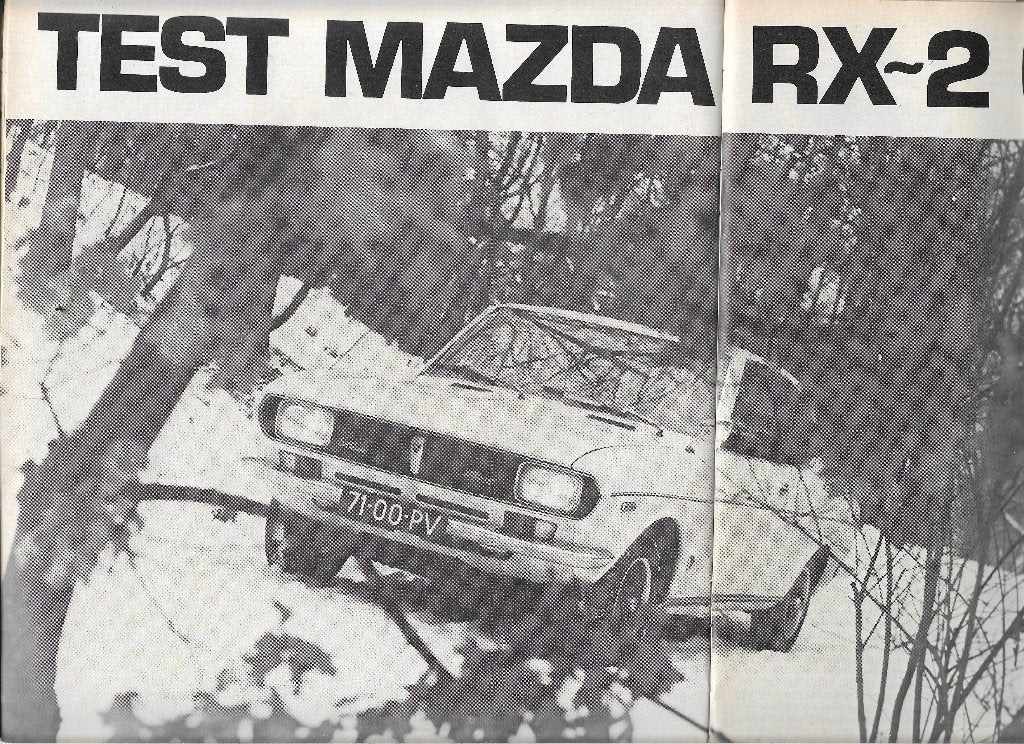 Roadtest MAZDA RX-2 / RX 2  Coupé, Autovisie 1971., Mazda, Nieuw, Ophalen of Verzenden, Autovisie