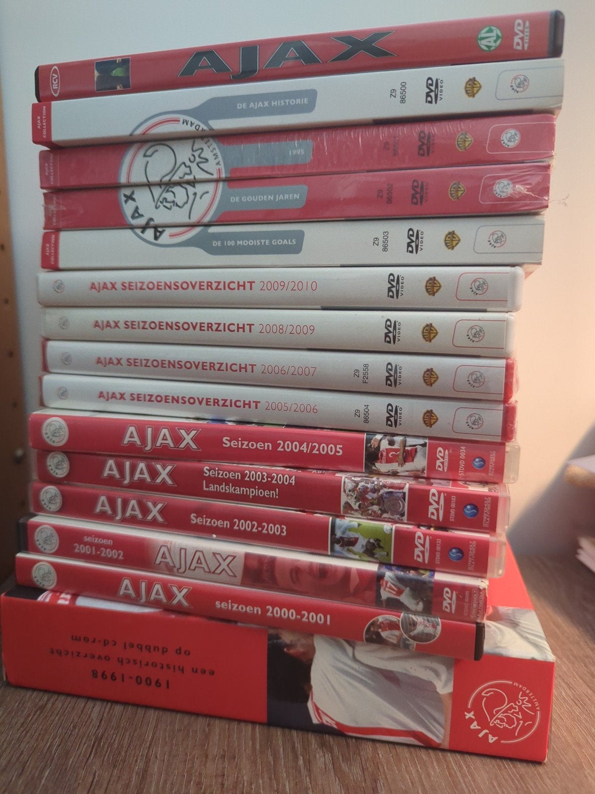 Ajax DVD Collectie: Seizoenoverzichten en Historie, Cd's en Dvd's, Dvd's | Sport en Fitness, Gebruikt, Alle leeftijden, Nederlands