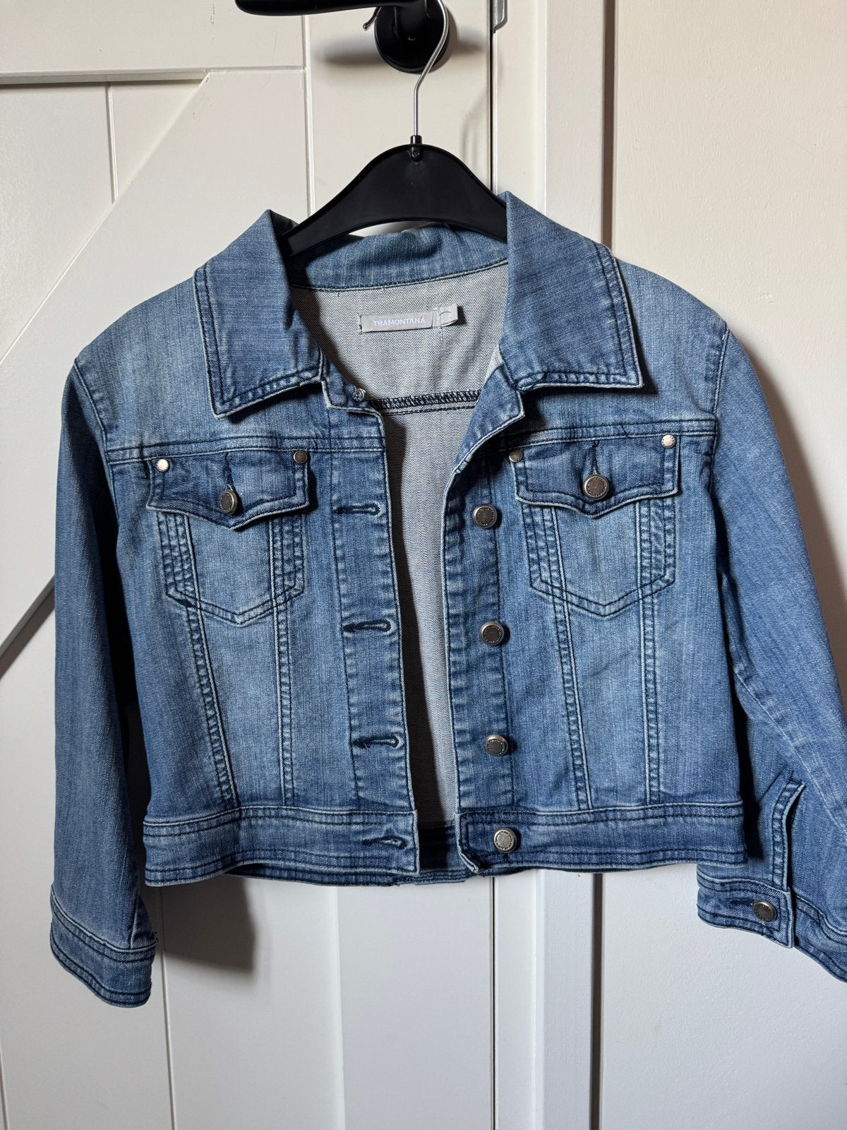Tramontana Cropped Spijkerjasje Maat S, Ophalen of Verzenden, Zo goed als nieuw, Maat 36 (S), Blauw
