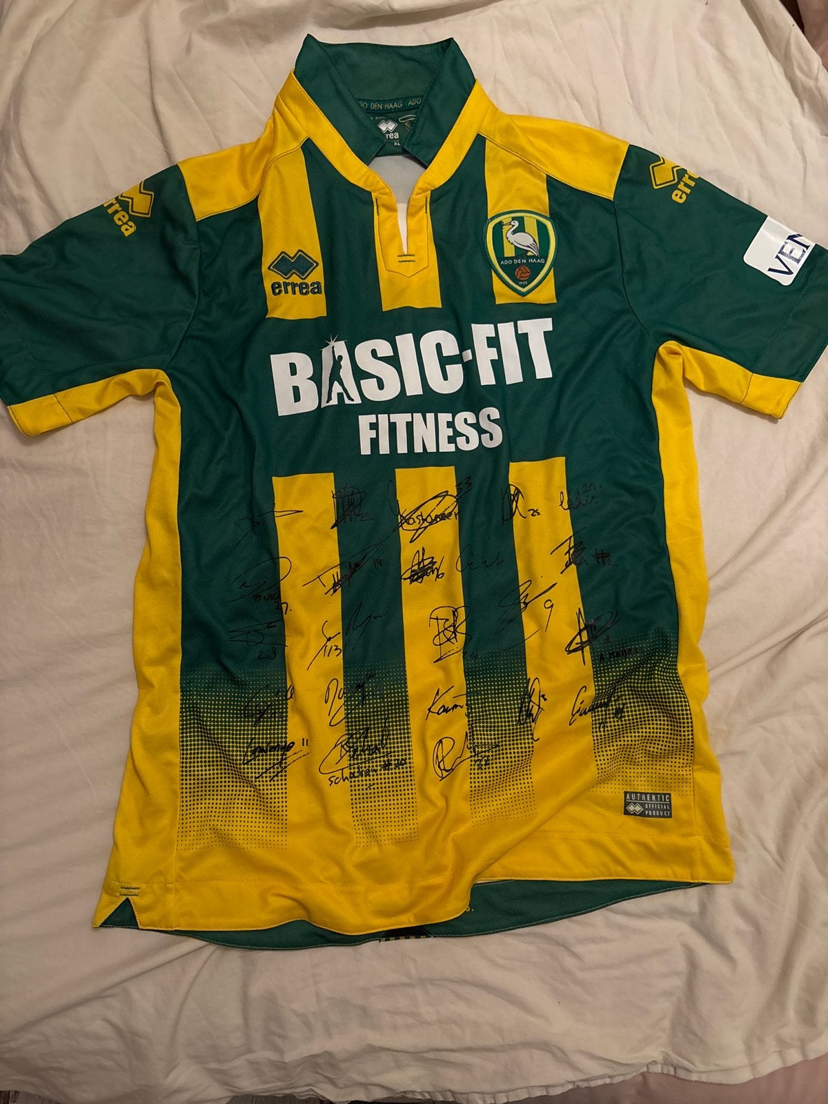 Gesigneerd ADO Den Haag Shirt 2016-2017 - Maat XL, Maat XL, Verzenden, Zo goed als nieuw, Shirt