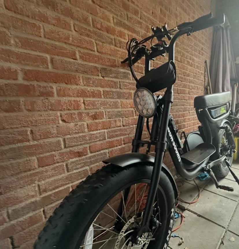 Als nieuw fatbike! don souris capo mat zwart, met extra slot, Fietsen en Brommers, Elektrische fietsen, 59 cm of meer, Ophalen