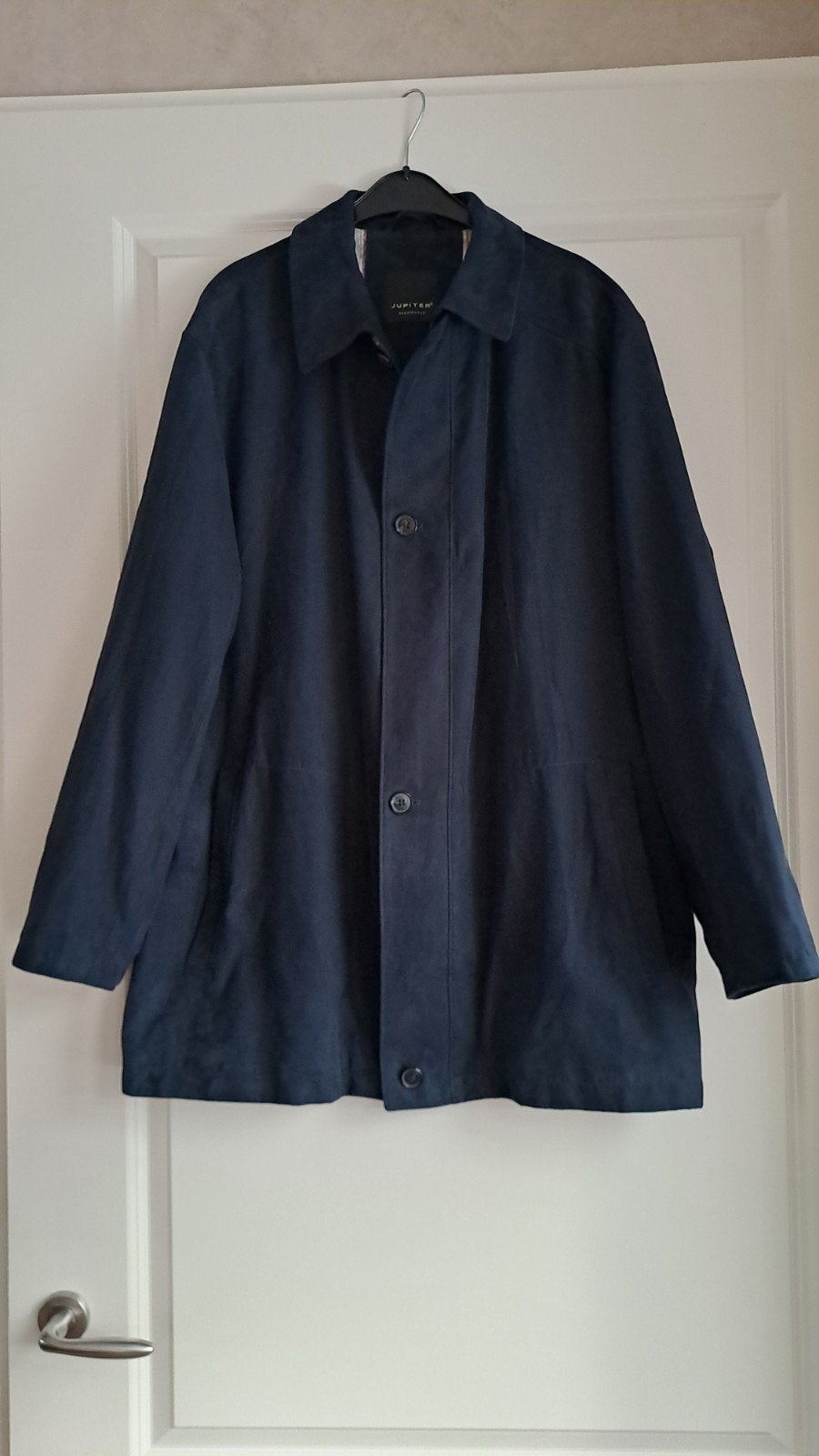 Mooie en nette heren zomer jas van het merk Jupiter, Maat 52/54 (L), Blauw, Ophalen of Verzenden, Zo goed als nieuw