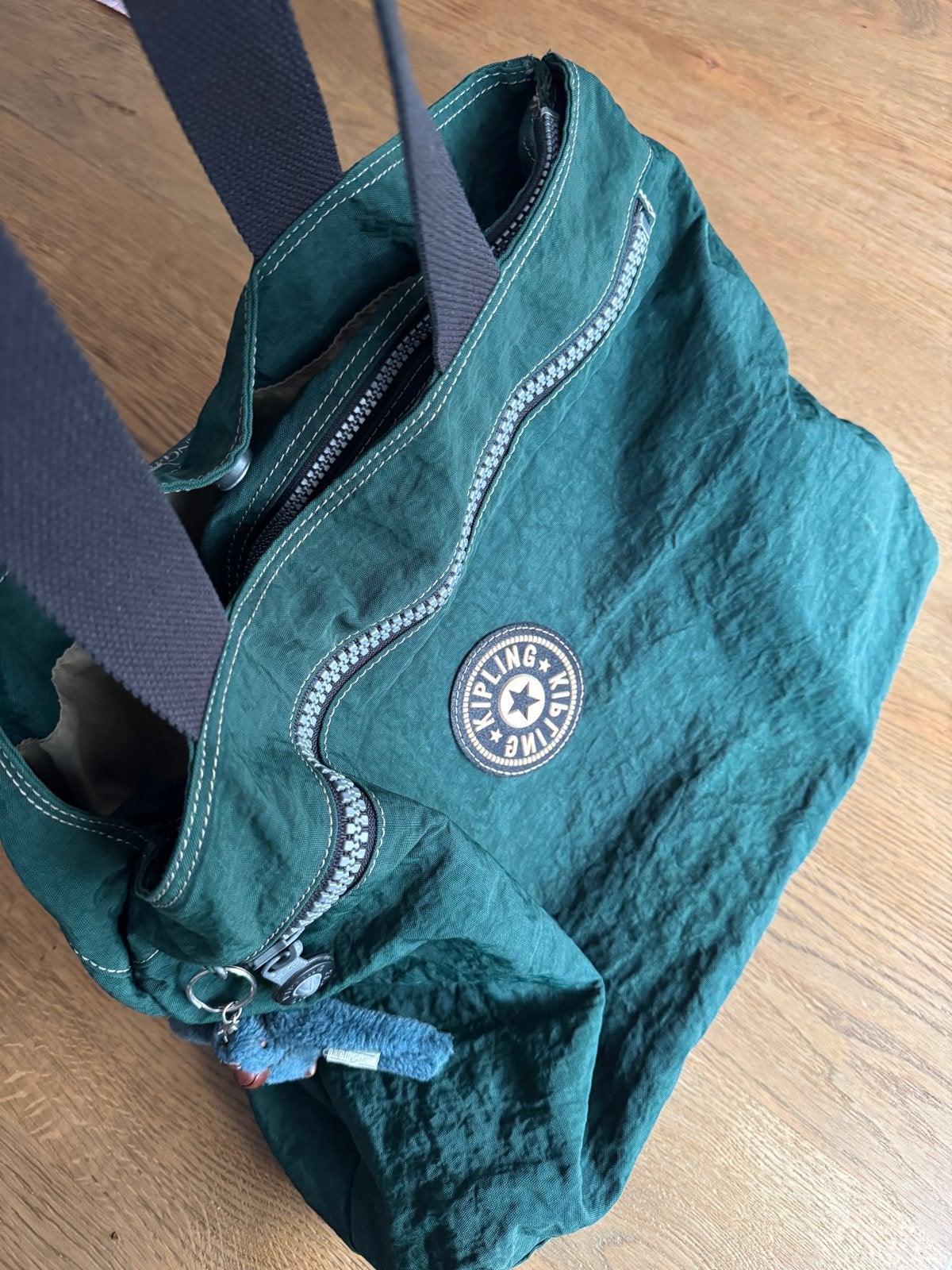 Kipling Shopper/Handtas - Donkergroen, Ophalen of Verzenden, Gebruikt, Groen, Shopper