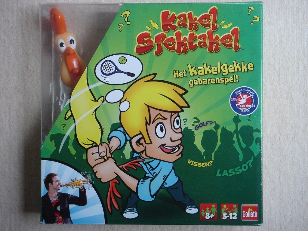 LEUK: Kakel Spektakel - PARTYspel! - Kakelgekke gebarenspel, Vijf spelers of meer, Ophalen of Verzenden, Zo goed als nieuw, Goliath