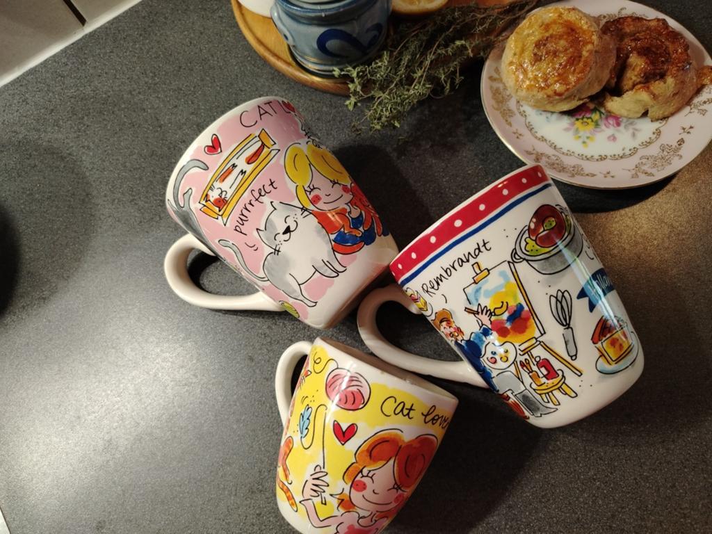 3 Leuke Blond Amsterdam mokken, set van 3, Blond Amsterdam, Keramiek, Ophalen of Verzenden, Zo goed als nieuw