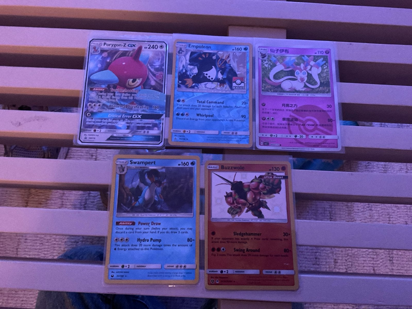 Pokémon Kaarten Lot: sun and moon, Ophalen of Verzenden, Zo goed als nieuw, Meerdere kaarten, Foil