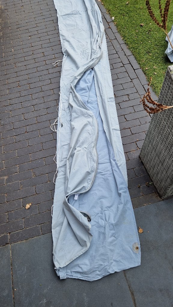 Luifel voor caravan, Ophalen, Gebruikt