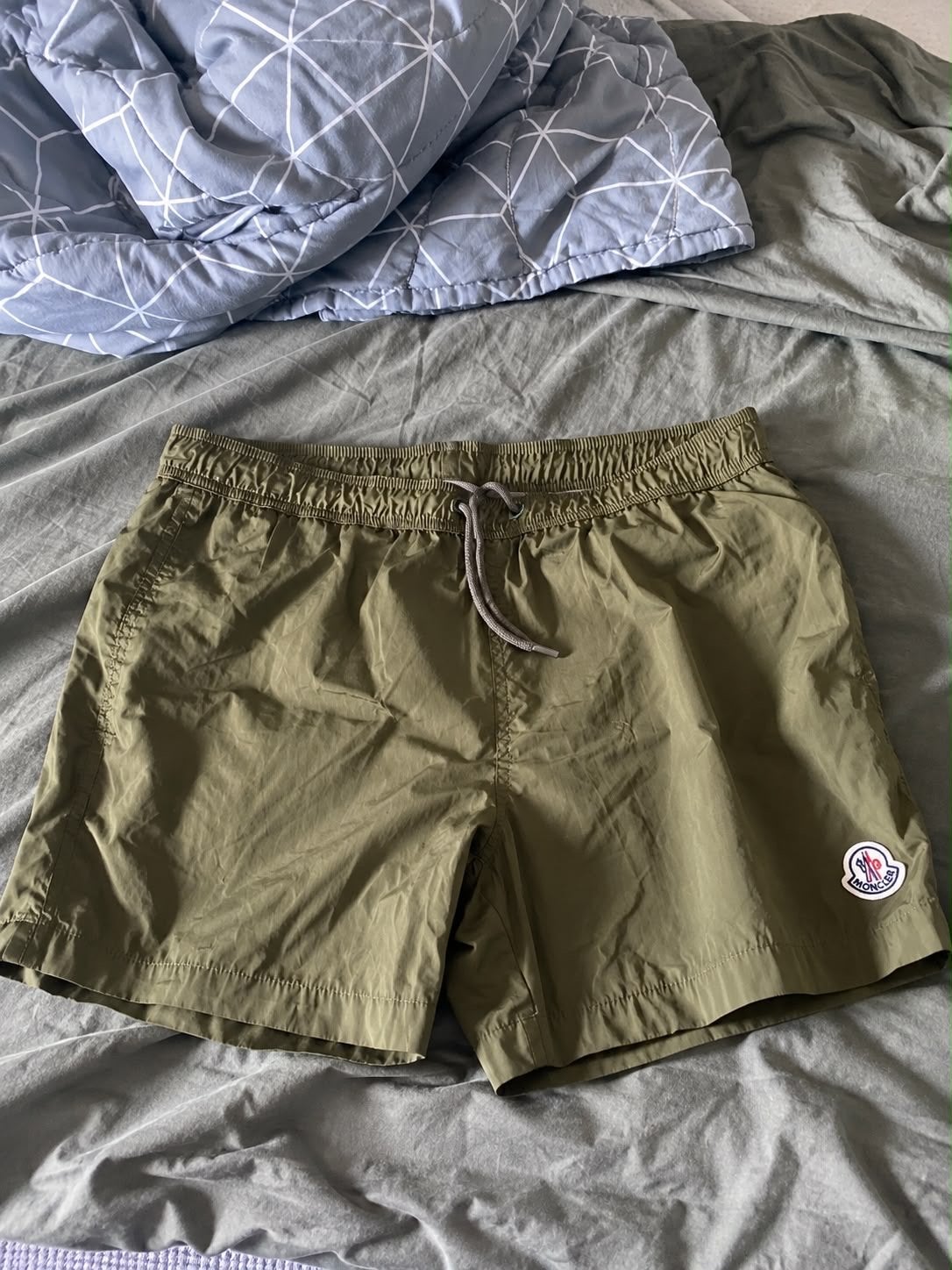 Moncler Zwemshort - Groen - Maat L, Kleding | Heren, Ophalen of Verzenden, Maat 46 (S) of kleiner, Groen, Zwemshort