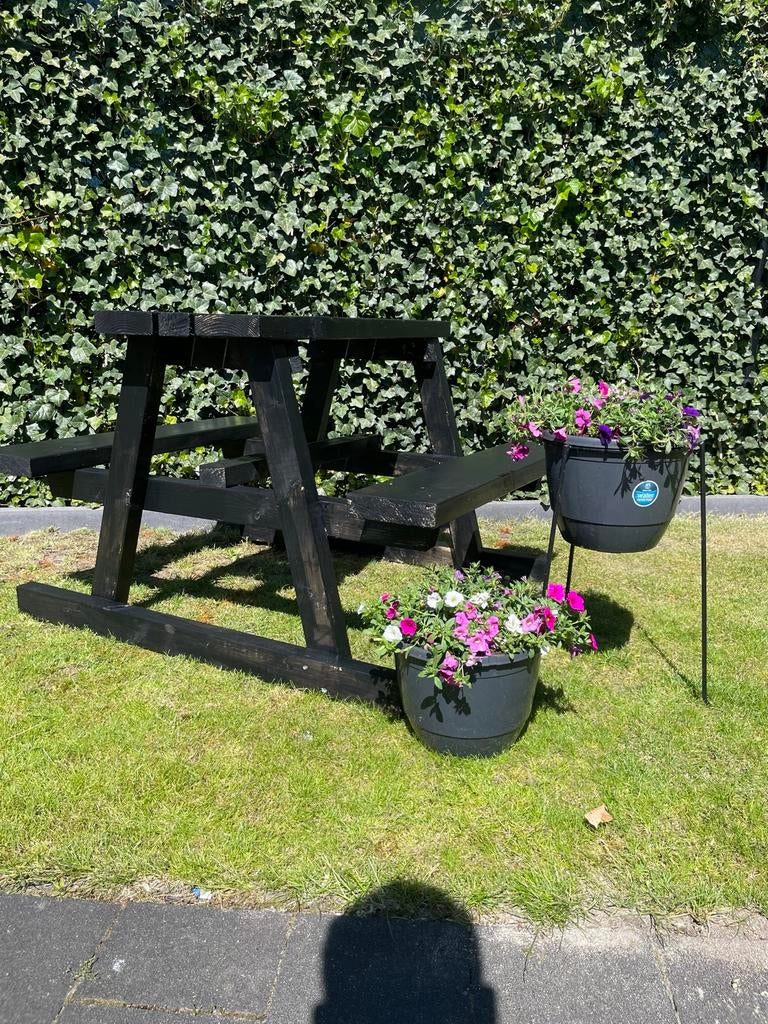 Zelfgemaakte picknicktafel voor de zomer, Ophalen of Verzenden, Nieuw, Rechthoekig, Hout
