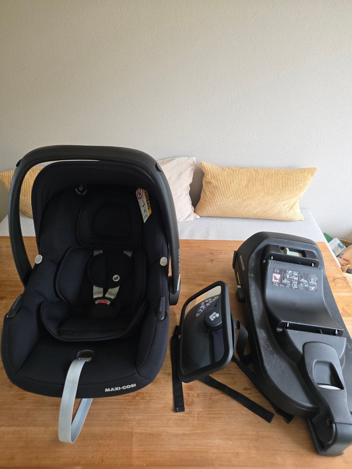 Maxi-Cosi Tinca autostoel met base (i-Size) en spiegel, Ophalen, Gebruikt, Isofix, 0 t/m 13 kg