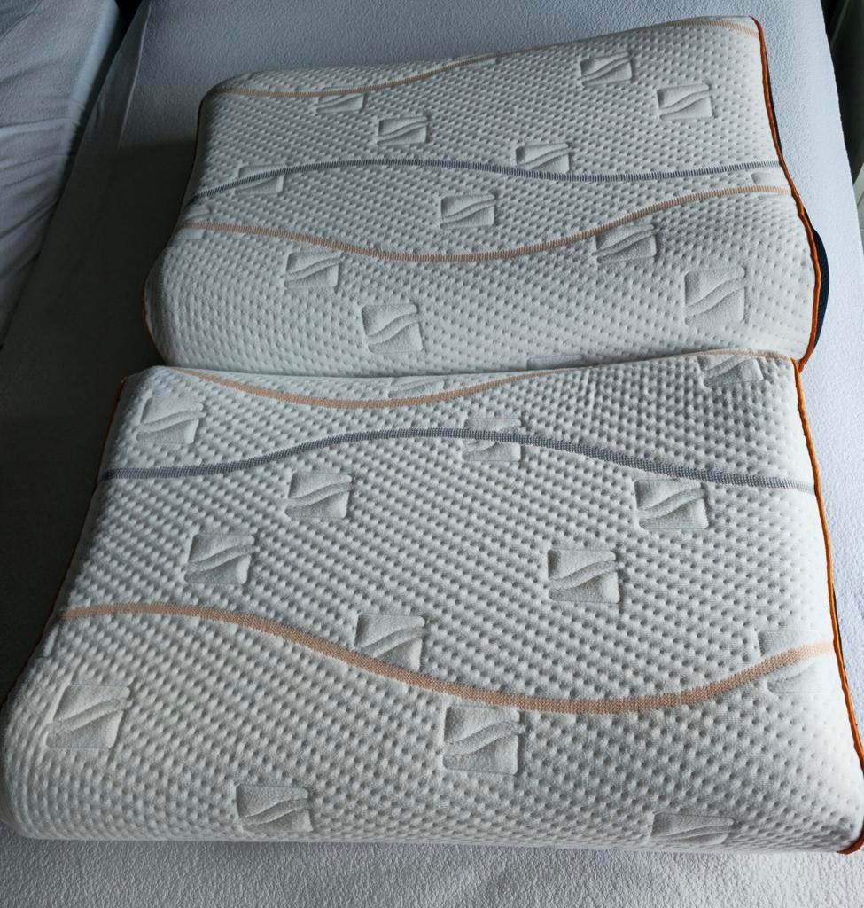 2 Mline Wave Pillows - Ergonomisch Hoofdkussen, Ophalen, Eenpersoons, 70 cm of minder