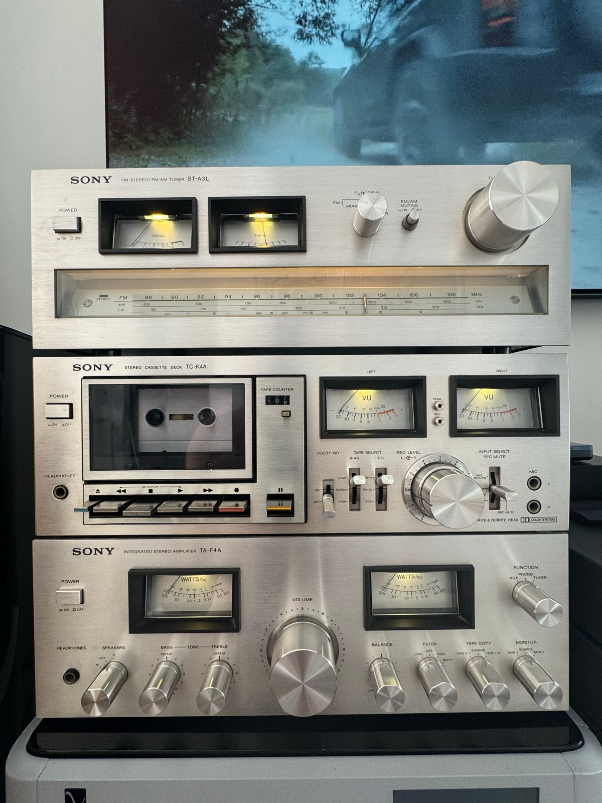 Sony Vintage Stereo Set: Tuner, Cassettedeck, Versterker, Ophalen, Gebruikt, Cassettedeck, Losse componenten