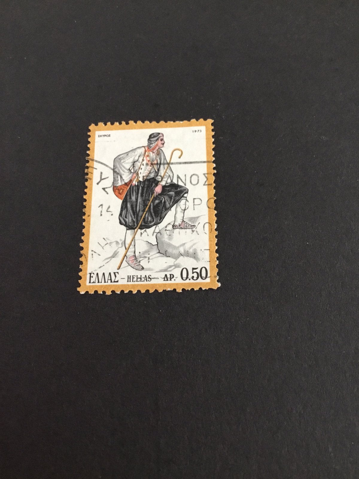 Griekenland 1973=klederdracht, Ophalen of Verzenden, Griekenland, Gestempeld
