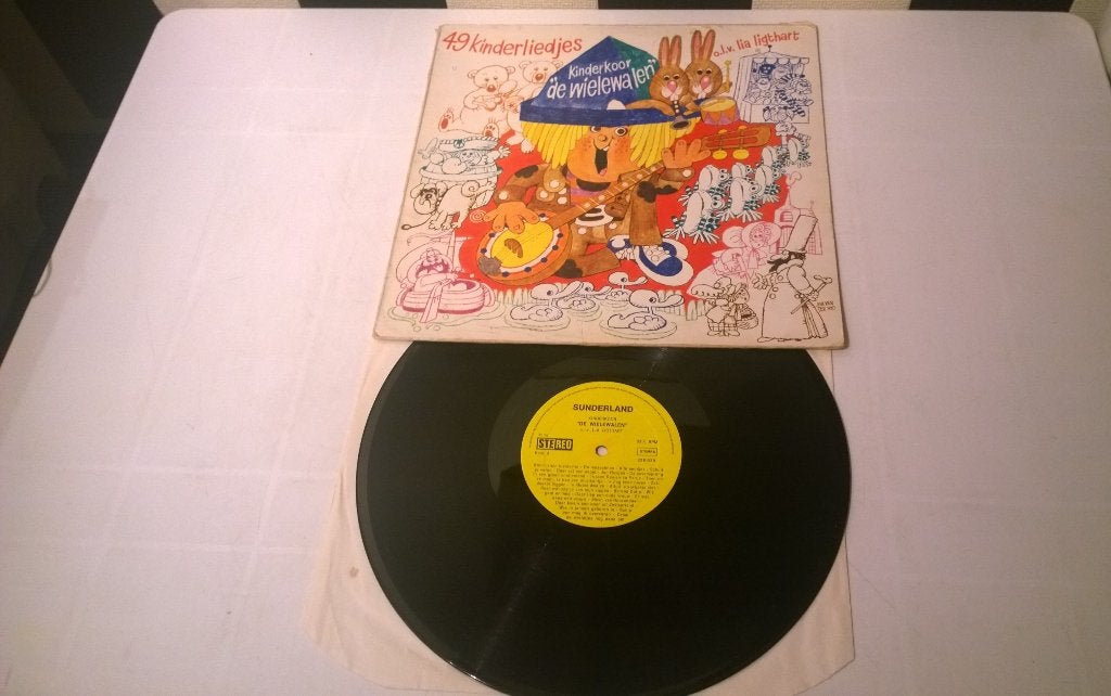 Kinderkoor De Wielewalen, 49 Kinderliedjes, Ophalen, LP, Gebruikt, 12 inch