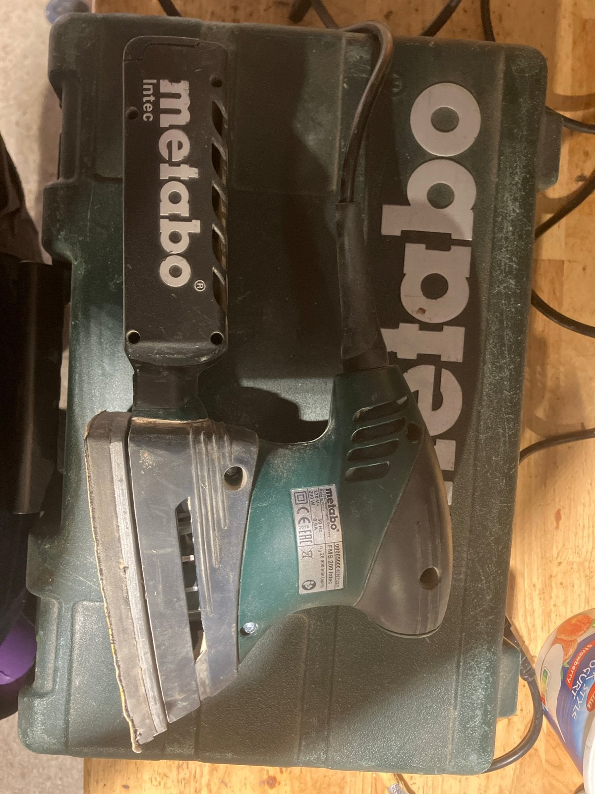 Metabo FMS 200 Intec vlakschuurmachine, Ophalen, Gebruikt, Minder dan 600 watt, Vlakschuurmachine