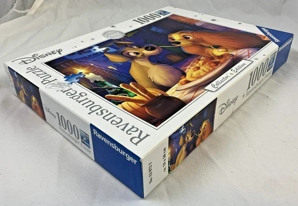 Ravensburger Disney Lady en de Vagebond 1000 stukjes Puzzel, Verzenden, 500 t/m 1500 stukjes, Zo goed als nieuw, Legpuzzel