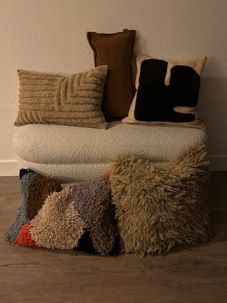 Ferm Living - Wollen Kussens, Ophalen, Zo goed als nieuw, Overige kleuren, Overige vormen