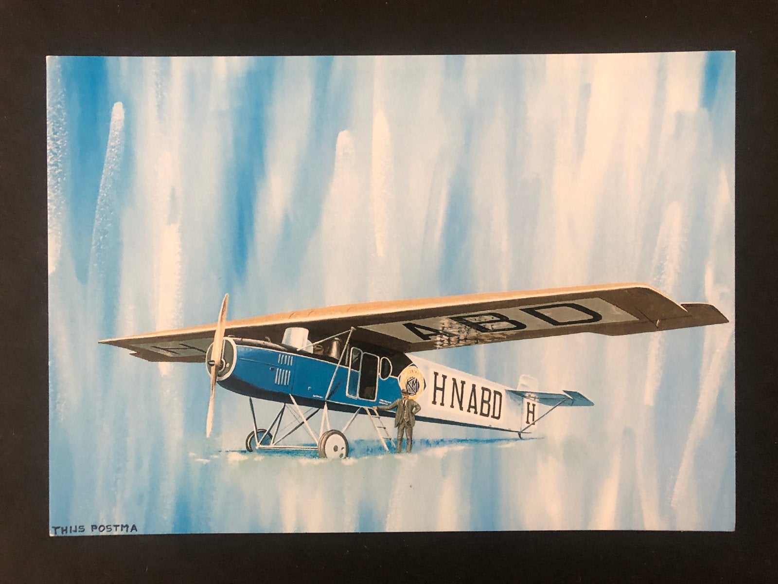 Zeldzame Fokker F.2 KLM vliegtuig ansichtkaart (1920), Verzamelen, Ophalen of Verzenden, Voor 1920, Ongelopen, Voertuig