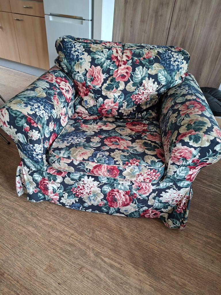 Ektorp fauteuil van ikea, Ophalen, Gebruikt, 75 tot 100 cm, 100 tot 125 cm
