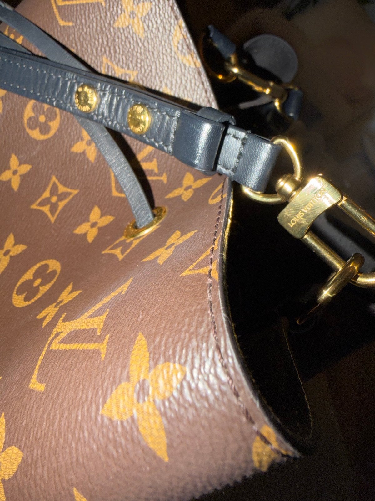 Louis Vuitton NéoNoé tas, Ophalen, Zo goed als nieuw, Bruin, Overige typen