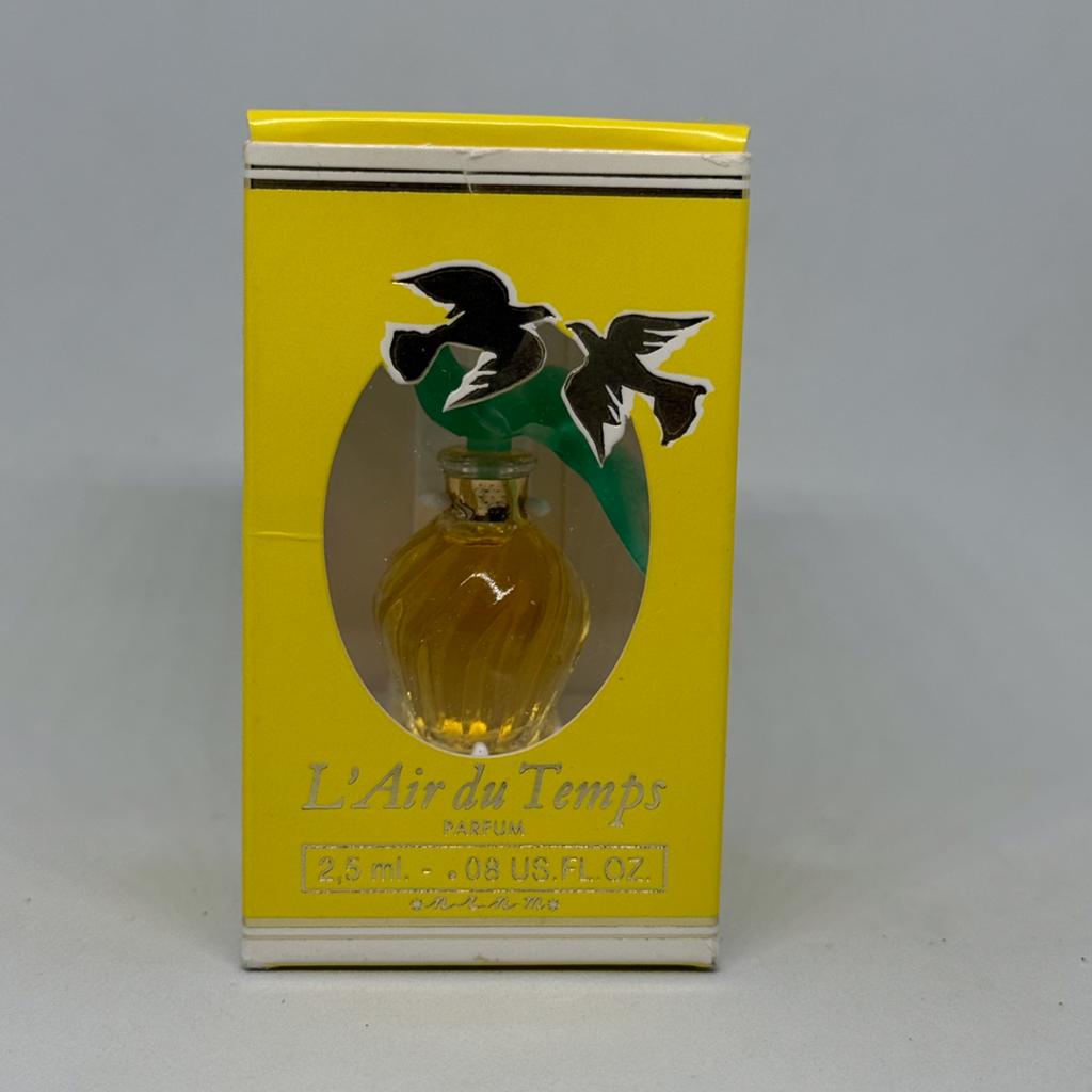 Parfumminiatuur vintage L’air du temps Groen Nina Ricci 2,5P, Verzenden, Nieuw, Miniatuur, Gevuld