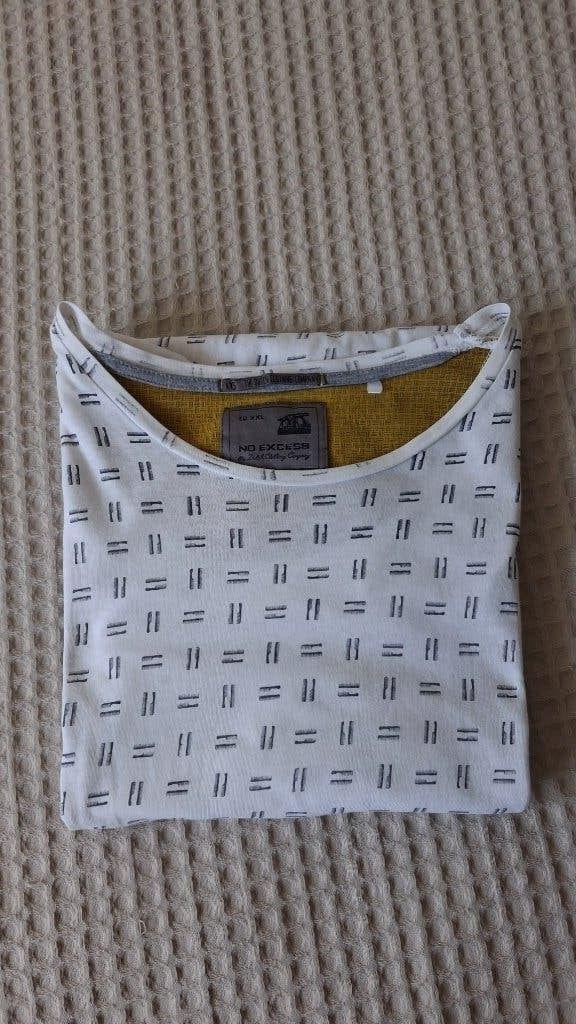 Gratis ophalen! No Excess heren t shirt XXL, Ophalen, Wit, Overige maten, No Excess