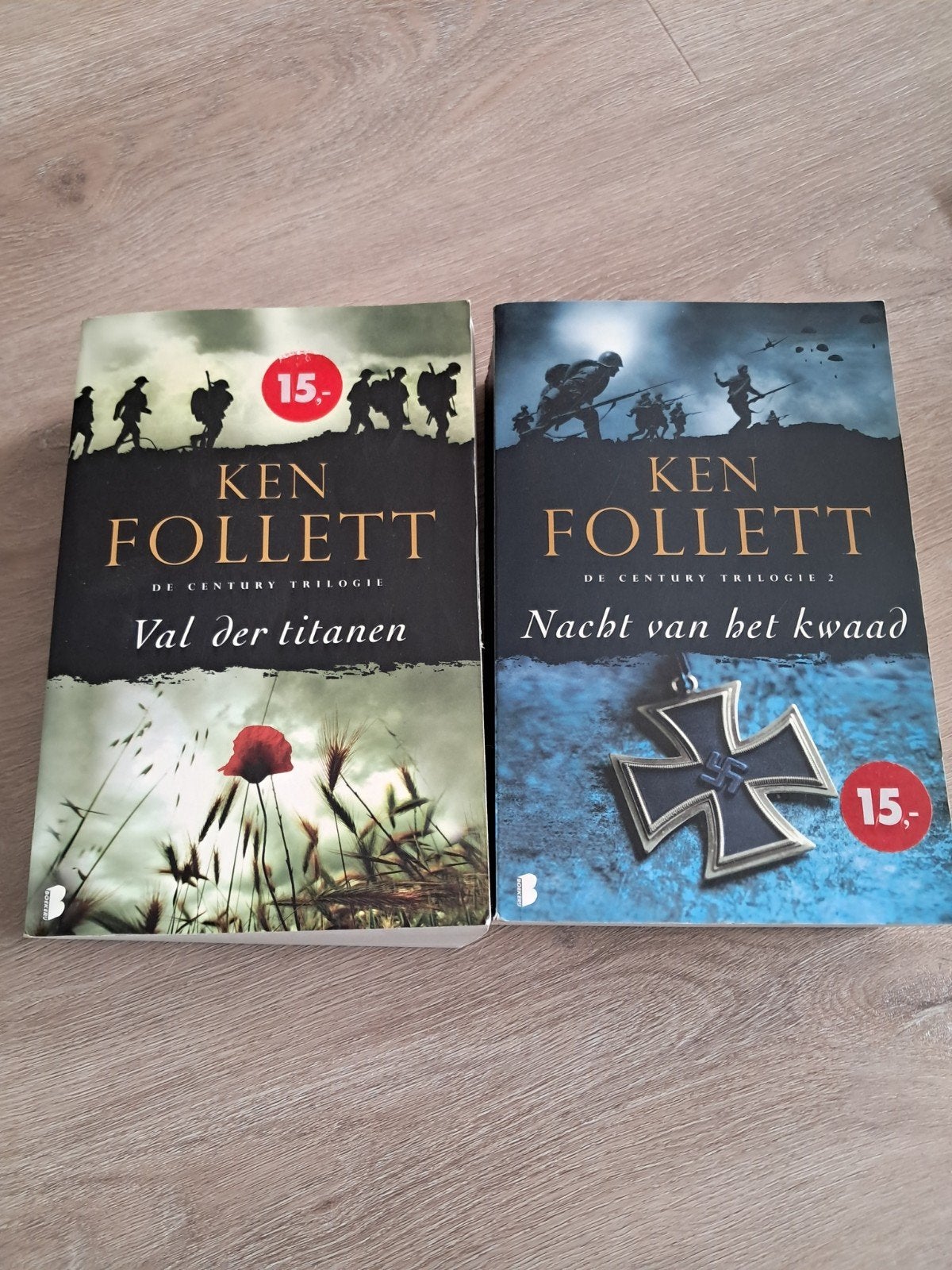 Ken Follett - De Century Trilogie: Val der Titanen & Nacht, Gelezen, Ken Follett, Ophalen of Verzenden, Algemeen